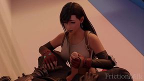 Tifa Stroking Clouds Big Dick