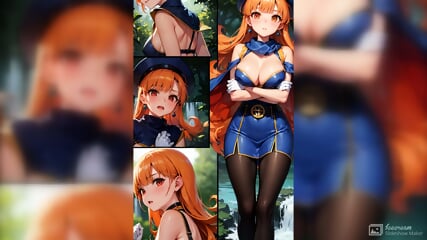 Massage big boobs AI anime