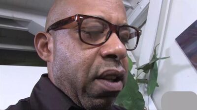 Black gentleman is using his BBC on the blonde lady's snatch