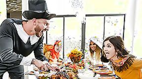 ”Brooklyn Chase, & Rosalyn Sphinx are having a foursome fuck party”