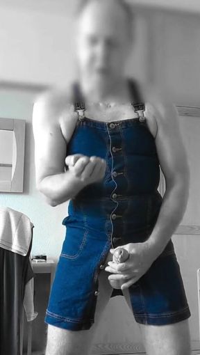 Slow motion pinafore dress