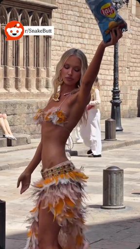 Festival dancer in costume