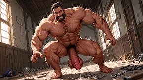 Huge Horny White Men Cumming