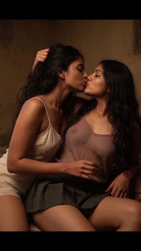 Curvy Indian lesbians enjoy horny V-Spot connection in a romantic