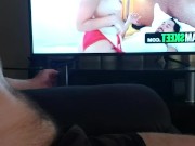Home Alone and Horny Watching Porn