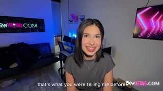 Cute 18 year old virgin with braces came to give me the best sex with her pink pussy