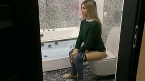 My bum released big brown brownies, and loud splashes could be heard WMV FULL HD 1080p