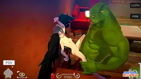 Hot Honkai Anime Girls Get Naughty With Genshin Guys In Bedtime Play