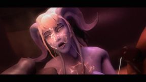 Coliseum Of Lust - Orc With A Big Dick Fucks Night Elf Pussy While Minions Cheer Him On