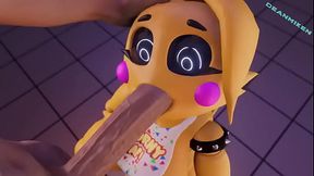 Toy chica heartbreak blowjob