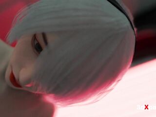 Neon Fantasies 2077 - Sexy cyberpunk shemale hentai bangs hawt angel - oral-sex, cowgirl, doggy style & spunk fountain