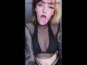 Hot Hairy Bush Goth Girl Nextdoor Neighbor Seducing and Teasing
