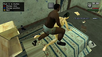 Cj has some hot coffee with Denise after a date