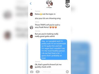 Muscle Shemale hentai Groupchat - three athletic futanari giantesses give workout advice, send nudes and chat about their muscles and schlongs, g