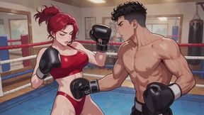 Mixed Boxing Stories #16B: Bikini Mixfight Surrender (Animated)