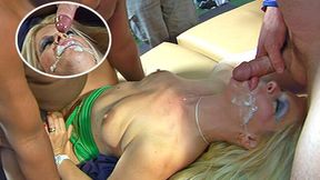 His wife joins a bukkake orgy with him