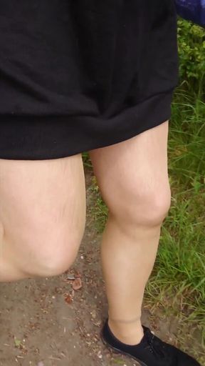 Visit in Tights on the Cable Car Mountain