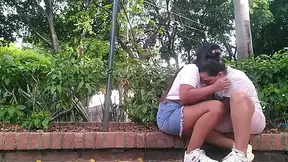 2 parte, seduzco a mi mujer en el parque y folle conmigo