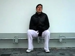 Busty Czech amateur fucks outdoor in public