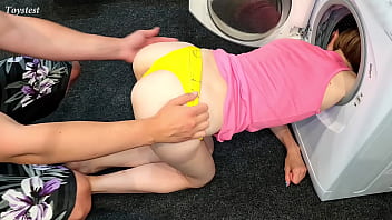 She got Stuck In Washing Machine...First Time and I Think She Did it on Purpose (Toystest)