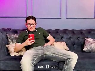 My grades in class aren't the most excellent, so my blond mother I'd like to fuck stepmom bangs my large nerd rod as torture.