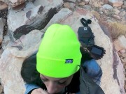 Baddie Latina Sucks BBC At Red Rock Mountain Las Vegas