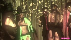 Orgy with dirty witches and DP fuck