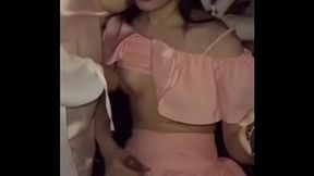 国产TS伪娘思妮和真女户外露出