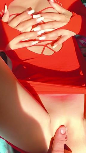 I finger off her stepsister's pink on a sunny day   Clip 1