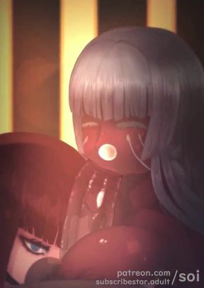 Hulkenberg & Brigitta Serve Him With a Double BJ & Tit-Job Making Him Explode