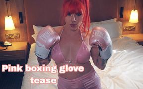 Pink boxing gloves tease