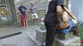 ”Hottie in light dress crawl in public”