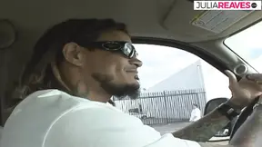 Big black manhood plunges into blonde babe's wet pussy from behind