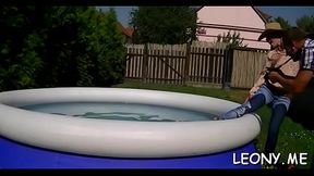 Exquisite girlfriend Leony Aprill fucked by playmate
