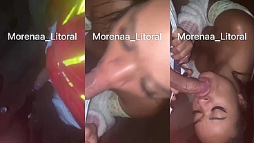 CHUPANDO O MOTOBOY NA RUA... O PAU DELE MARCANDO DURO NÃO AGUENTEI TIVE QUE TOMA TODO LEITE