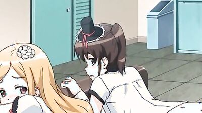Check out these cartoon babes with massive tits in hot hentai action