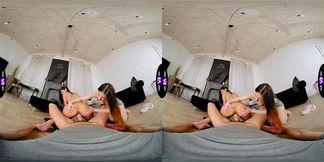 TmwVRnet Jadilica & Vivien Doll Trio orgasms on the floor