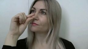 Looking into the camera, and picking your nose WMV FULL HD 1080p