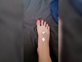 Lotioning up Those Feet