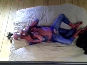 evil scuba spider dominates humps and cums with dummy spider