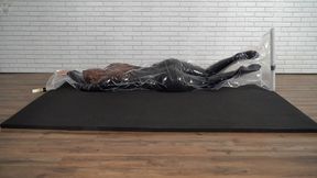 Special Agent Sonya found herself locked in a plastic vacuum bag in an uncomfortable sexual position