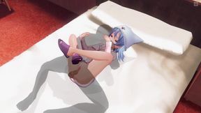 3D HENTAI Step sister in pajamas gets creampie in pussy