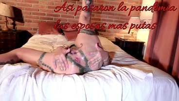 ESPOSA REPUTA , MIENTRAS EL MARIDO COCINA Y LIMPIA ELLA SE RECOJE LA HERMOSA Y DURA VERGA DEL PILETERO