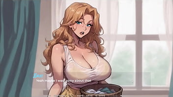 My New Girlfriend [ TABOO Hentai Game ] Ep.39 Naughty laundry fantasy with STEP MOM !