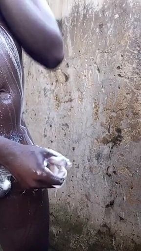 Real Big Black Cock Gets Sunny Day Massage