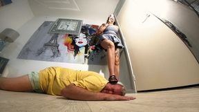 Walking On Him Whilst Pretending He Isn't There 3 FLOOR CAM (4K)