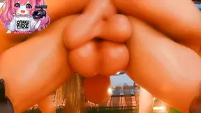 Horny Futanari Babe Gets Fucked On The Beach