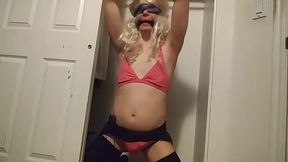 nephew made to be sissy slave bound and vibed in closet