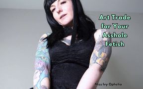 Art Trade for Your Asshole Fetish - Femdom Roleplay
