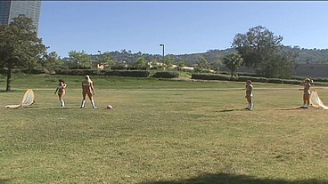PillowGirls - After a game of soccer a lesbian foursome is a must